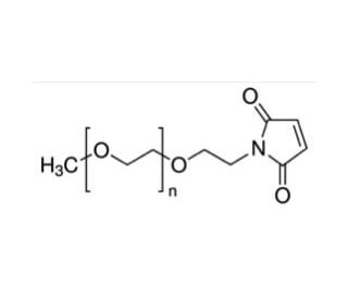 Methoxypolyethylene glycol maleimide (CAS 99126-64-4) - chemical structure image