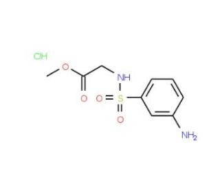 methyl {[(3-aminophenyl)sulfonyl]amino}acetate hydrochloride - chemical structure image