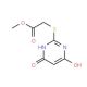 Methyl [(4,6-dihydroxypyrimidin-2-yl)thio]acetate - chemical structure image