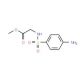 methyl {[(4-aminophenyl)sulfonyl]amino}acetate (CAS 99362-95-5) - chemical structure image
