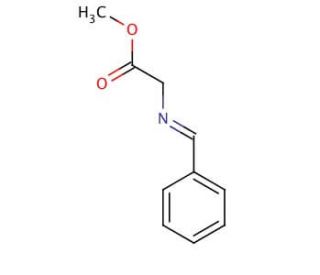 Methyl [(phenylmethylidene)amino]acetate (CAS 66646-88-6) - chemical structure image
