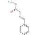 Methyl [(phenylmethylidene)amino]acetate (CAS 66646-88-6) - chemical structure image