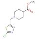 Methyl 1-[(2-chloro-1,3-thiazol-5-yl)methyl]-4-piperidinecarboxylate - chemical structure image