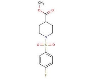 Methyl 1-[(4-fluorophenyl)sulfonyl]-4-piperidinecarboxylate - chemical structure image