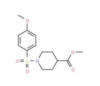 Methyl 1-[(4-methoxyphenyl)sulfonyl]-4-piperidinecarboxylate - chemical structure image