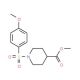 Methyl 1-[(4-methoxyphenyl)sulfonyl]-4-piperidinecarboxylate - chemical structure image