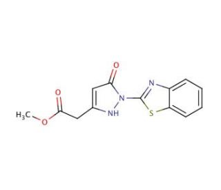 Methyl [1-(1,3-benzothiazol-2-yl)-5-hydroxy-1H-pyrazol-3-yl]acetate (CAS 523992-06-5) - chemical structure image