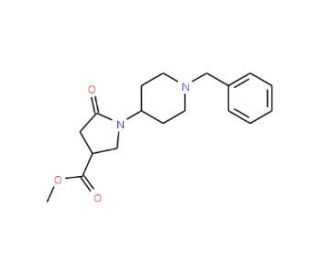 Methyl 1-(1-benzyl-4-piperidinyl)-5-oxo-3-pyrrolidinecarboxylate - chemical structure image