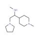 Methyl-[1-(1-methyl-piperidin-4-yl)-2-pyrrolidin-1-yl-ethyl]-amine (CAS 886362-99-8) - chemical structure image