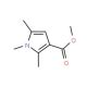 Methyl 1,2,5-trimethyl-1H-pyrrole-3-carboxylate (CAS 14186-50-6) - chemical structure image