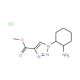 methyl 1-(2-aminocyclohexyl)-1H-1,2,3-triazole-4-carboxylate hydrochloride - chemical structure image