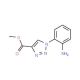 methyl 1-(2-aminophenyl)-1H-1,2,3-triazole-4-carboxylate - chemical structure image