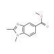 Methyl 1,2-dimethyl-1H-1,3-benzimidazole-5-carboxylate (CAS 256936-11-5) - chemical structure image