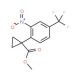Methyl 1-(2-nitro-4-trifluoromethylphenyl)cyclopropanecarboxylate (CAS 951885-67-9) - chemical structure image