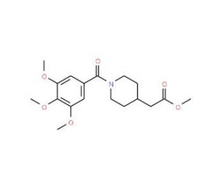 methyl [1-(3,4,5-trimethoxybenzoyl)piperidin-4-yl]acetate - chemical structure image