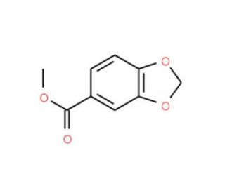 Methyl 1,3-benzodioxole-5-carboxylate (CAS 326-56-7) - chemical structure image