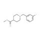 Methyl 1-(3-fluorobenzyl)-4-piperidinecarboxylate (CAS 383146-94-9) - chemical structure image