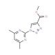 Methyl 1-(4,6-dimethyl-2-pyrimidinyl)-1H-1,2,3-triazole-4-carboxylate (CAS 23947-13-9) - chemical structure image