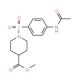 Methyl 1-{[4-(acetylamino)phenyl]sulfonyl}-4-piperidinecarboxylate - chemical structure image