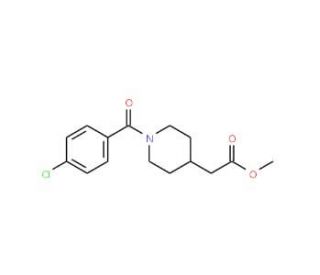 methyl [1-(4-chlorobenzoyl)piperidin-4-yl]acetate - chemical structure image
