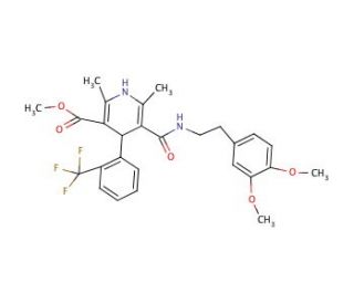 Methyl 1,4-Dihydro-2,6-dimethyl-4-(2&prime;-trifluoromethyl)phenyl-pyridine-3-carboxylate-5-(3,4-dimethoxyphenyl)ethyl Carboxamide