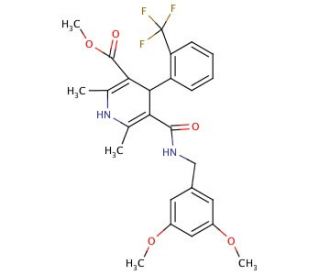 Methyl 1,4-Dihydro-2,6-dimethyl-4-(2&prime;-trifluoromethyl)phenyl-pyridine-3-carboxylate-5-(3,4-dimethoxyphenyl)methyl Carboxamide