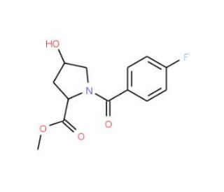 Methyl 1-(4-fluorobenzoyl)-4-hydroxy-2-pyrrolidinecarboxylate - chemical structure image