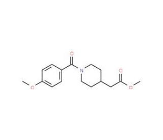 methyl [1-(4-methoxybenzoyl)piperidin-4-yl]acetate - chemical structure image