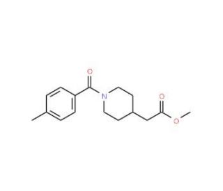 methyl [1-(4-methylbenzoyl)piperidin-4-yl]acetate - chemical structure image