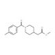 methyl [1-(4-methylbenzoyl)piperidin-4-yl]acetate - chemical structure image