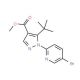 Methyl 1-(5-bromopyridin-2-yl)-5-tert-butylpyrazole-4-carboxylate (CAS 1150164-28-5) - chemical structure image