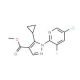 Methyl 1-(5-chloro-3-fluoropyridin-2-yl)-5-cyclopropylpyrazole-4-carboxylate (CAS 1150164-42-3) - chemical structure image