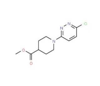 Methyl 1-(6-chloro-3-pyridazinyl)piperidine-4-carboxylate (CAS 339276-34-5) - chemical structure image