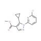 Methyl 1-(6-chloropyridin-2-yl)-5-cyclopropylpyrazole-4-carboxylate (CAS 1150164-34-3) - chemical structure image