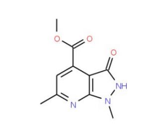 methyl 1,6-dimethyl-3-oxo-2,3-dihydro-1H-pyrazolo[3,4-b]pyridine-4-carboxylate - chemical structure image