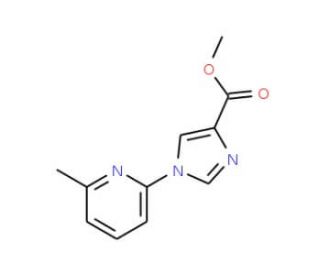 Methyl 1-(6-methyl-2-pyridinyl)-1H-imidazole-4-carboxylate - chemical structure image