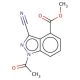 Methyl 1-acetyl-3-cyano-indazole-4-carboxylate - chemical structure image