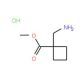 Methyl 1-(aminomethyl)cyclobutanecarboxylatehydrochloride - chemical structure image