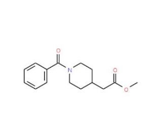 methyl (1-benzoylpiperidin-4-yl)acetate - chemical structure image