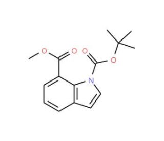 Methyl 1-BOC-indole-7-carboxylate (CAS 917562-23-3) - chemical structure image