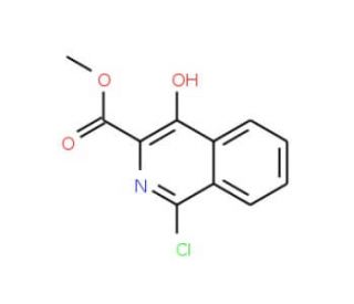 Methyl 1-chloro-4-hydroxyisoquinoline-3-carboxylate (CAS 223388-20-3) - chemical structure image