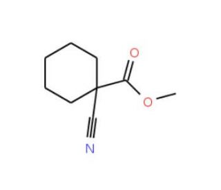 Methyl 1-cyanocyclohexanecarboxylate (CAS 58920-80-2) - chemical structure image