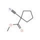 Methyl 1-cyanocyclopentanecarboxylate (CAS 40862-12-2) - chemical structure image