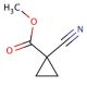 Methyl 1-cyanocyclopropanecarboxylate (CAS 6914-73-4) - chemical structure image