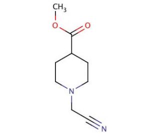Methyl 1-(cyanomethyl)-4-piperidinecarboxylate - chemical structure image