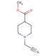 Methyl 1-(cyanomethyl)-4-piperidinecarboxylate - chemical structure image