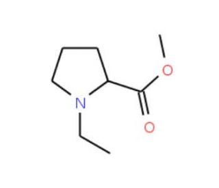 Methyl 1-ethylpyrrolidine-2-carboxylate (CAS 107599-40-6) - chemical structure image