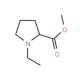 Methyl 1-ethylpyrrolidine-2-carboxylate (CAS 107599-40-6) - chemical structure image