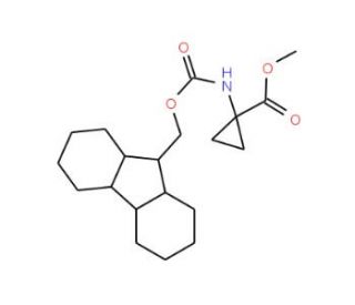 Methyl-1-fmoc-amino-1-cyclopropanecarbxylate - chemical structure image