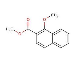 Methyl 1-methoxy-2-naphthoate (CAS 6039-59-4) - chemical structure image